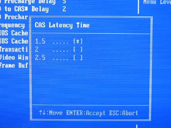 BIOS. CAS Latency
